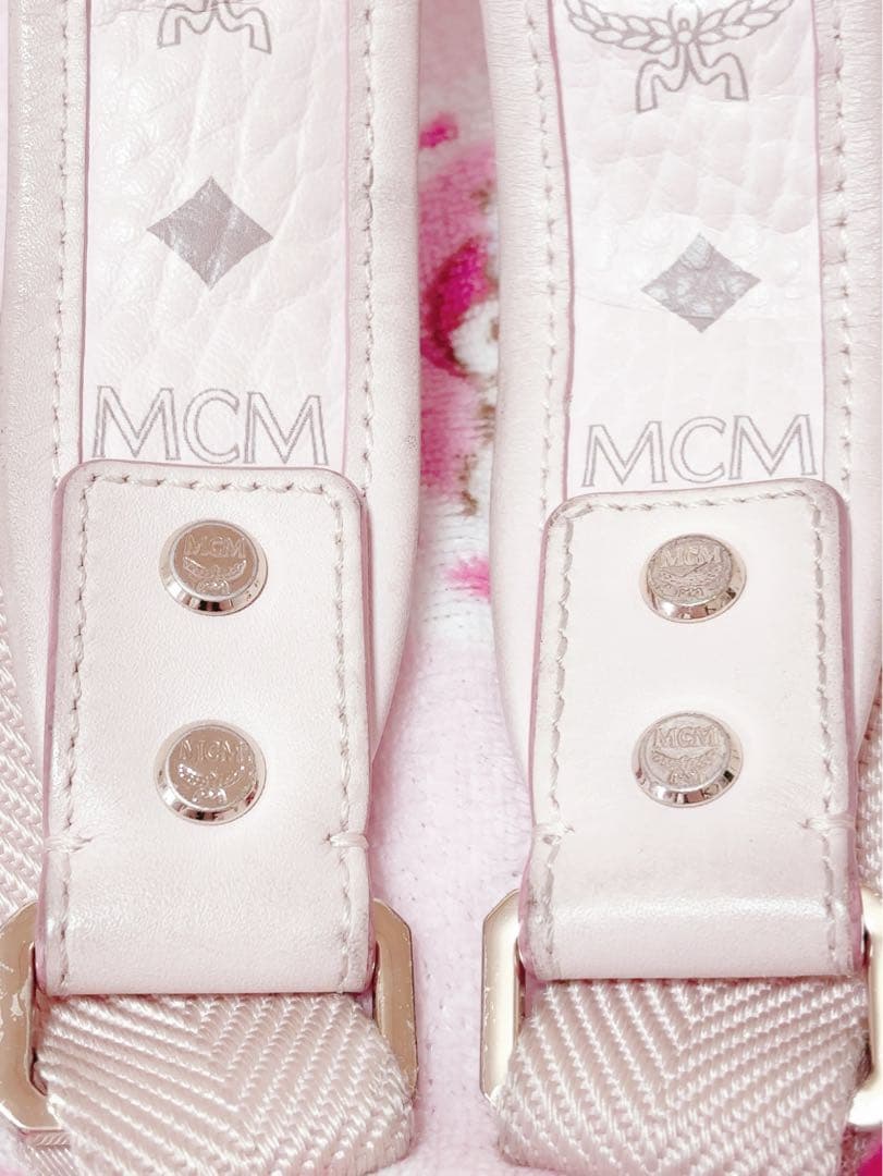 美品 mcm リュック パウダーピンク Sサイズ small スモール
