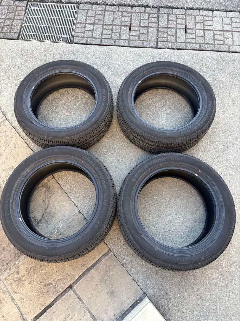 【タイヤのみ】デリカD:5純正 ヨコハマ ジオランダーSUV 18インチ