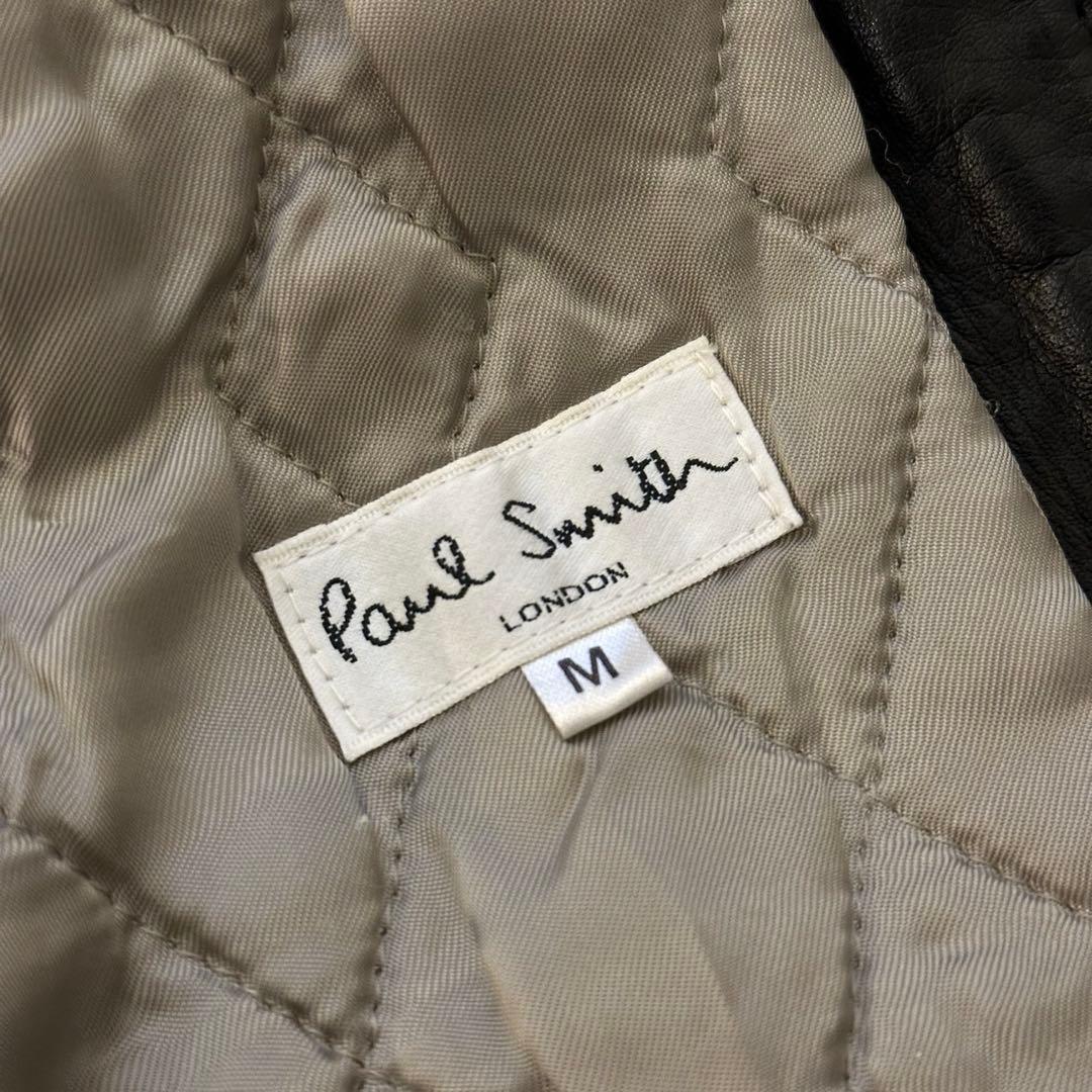 Paul Smith ポールスミス レザージャケット 黒 M シングルライダース