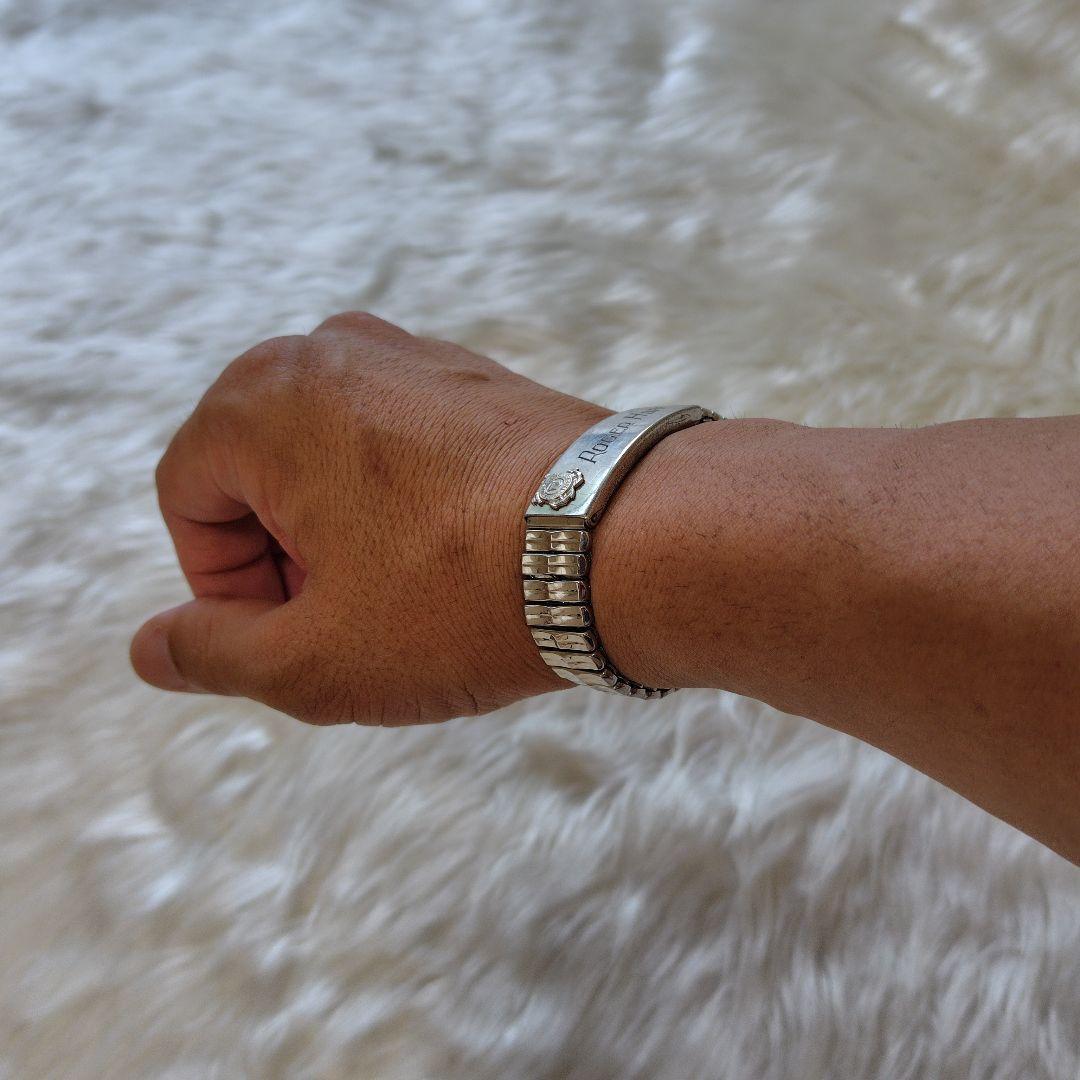 ブルーベア✨40s✨アメリカ軍★沿岸警備隊★ID ブ★シルバー★19cm