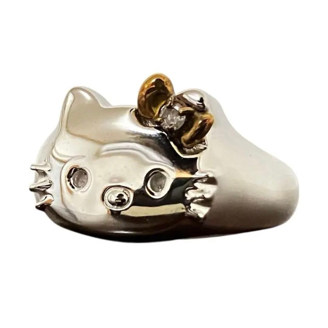 ハローキティ　予約限定　2000年記念公式リング　12号　925 K18 ダイヤ