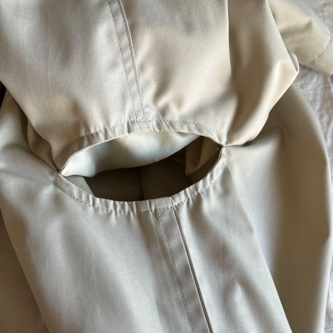 マルタンマルジェラ　メンズトレンチコート　スプリングコート　ベージュ　比翼仕立