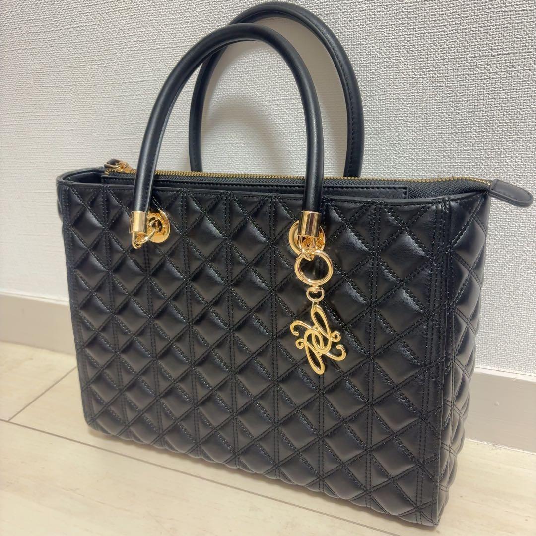 RANDA ランダ 2WAYキルティングラージバック ホワイト A4 トート