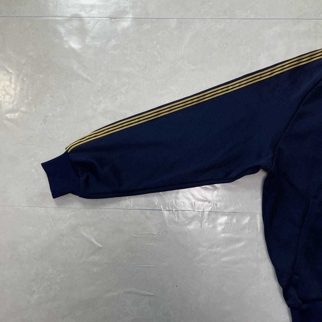 アディダス ネイビー 西ドイツ製 トレフォイル 刺繍 トラックジャケット