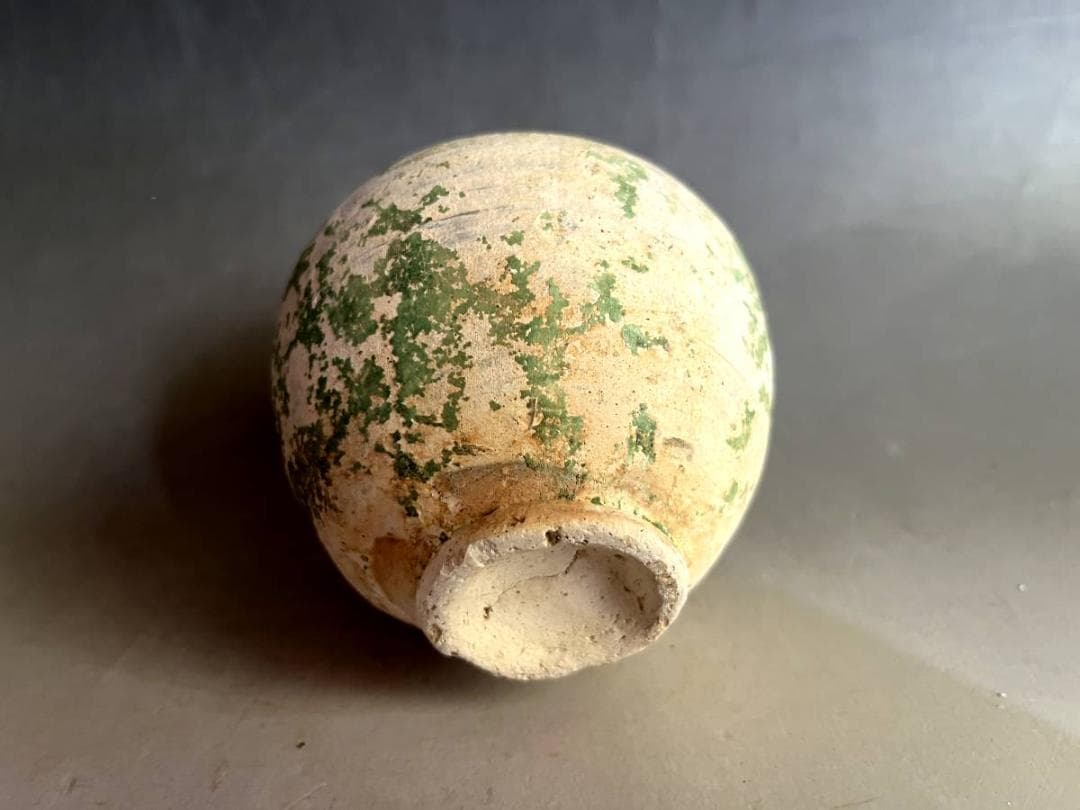 壺■緑釉 土器 須恵器 小壷 発掘品 古壺 時代物 古玩 漢代 時代物 骨董品■