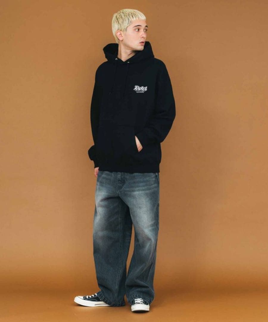 トップス XLARGE GOING BROKE PULLOVER HOODED SWEAT