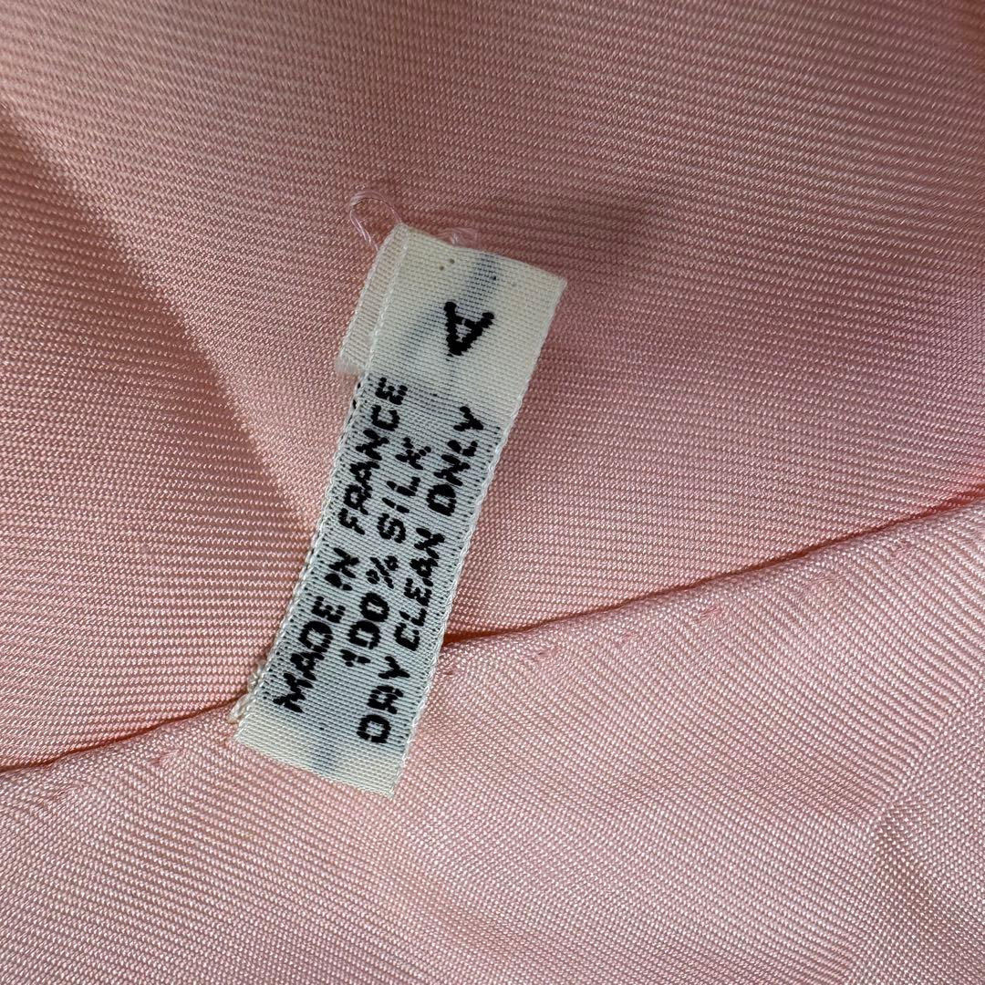 エルメス　カレ90 brides de gara スカーフ　ピンク