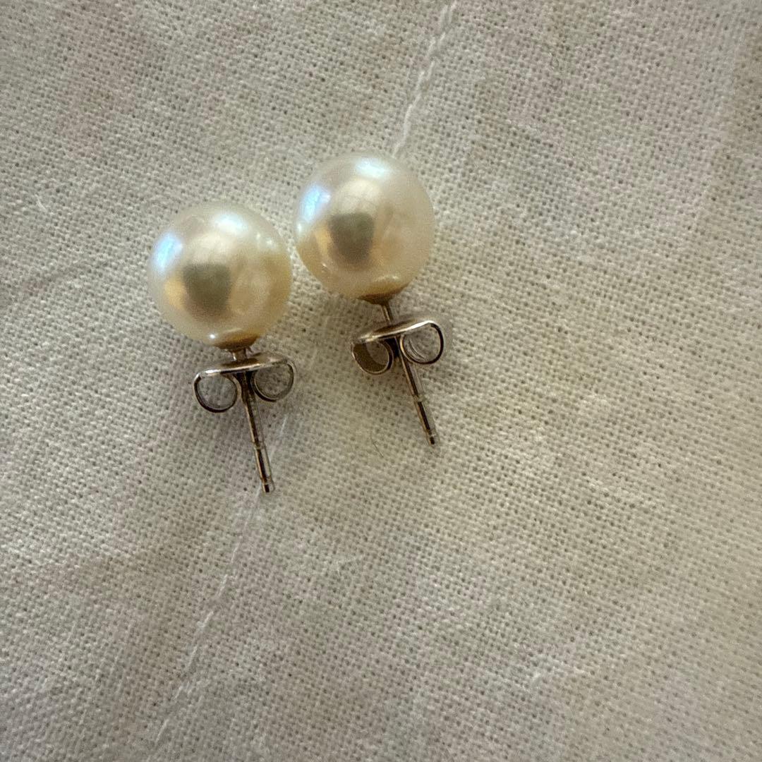 ミキモトパール　9ミリアップピアス