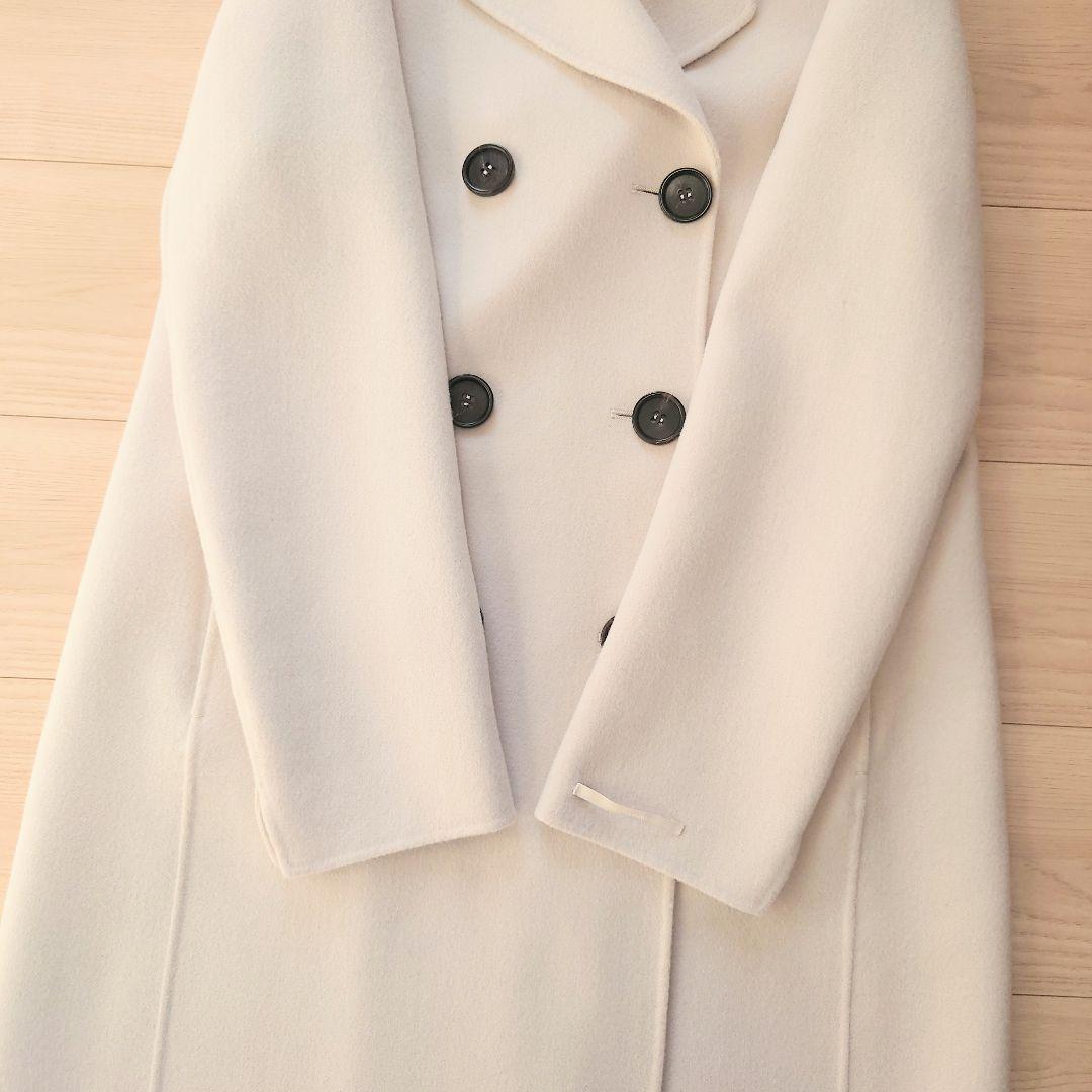 'S Max Mara　ピュアヴァージンウールダブルフェイスコート　エクリュ