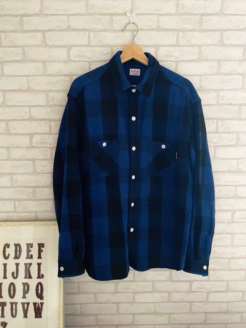 SD ブロックチェック ネルシャツ XL スタカリ