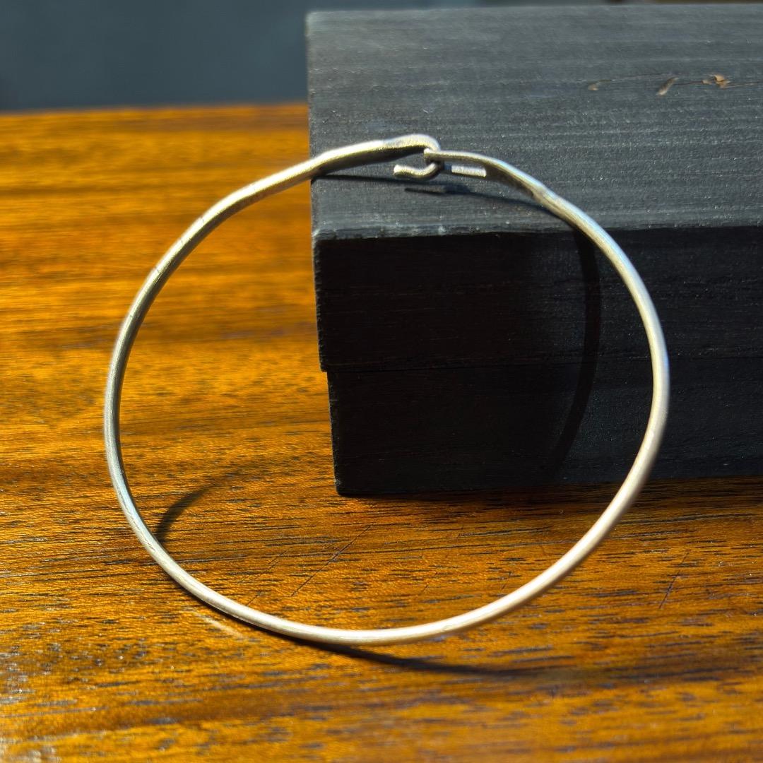 Silver Hook Bangle narrow バングル　PRY シュウト