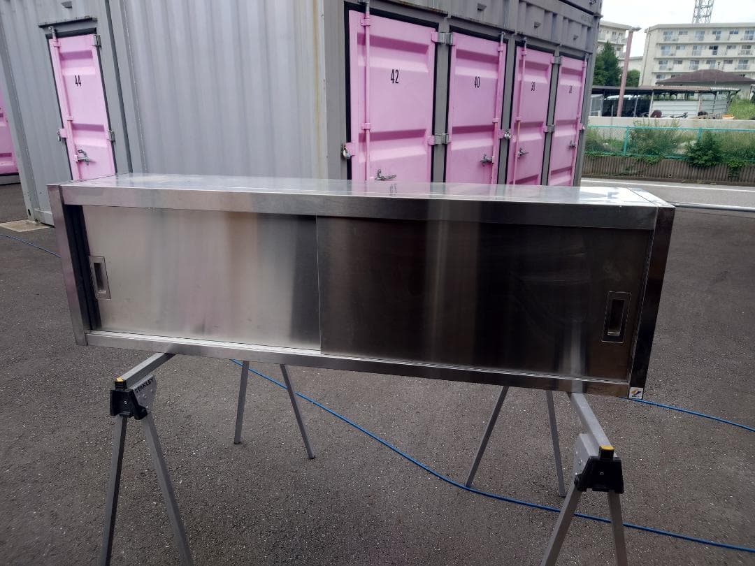 ステンレス　業務用吊戸棚②H450D300W1500