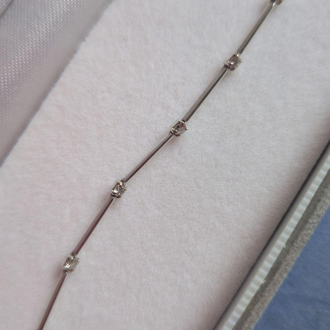 k18WGダイヤモンドブレスレット