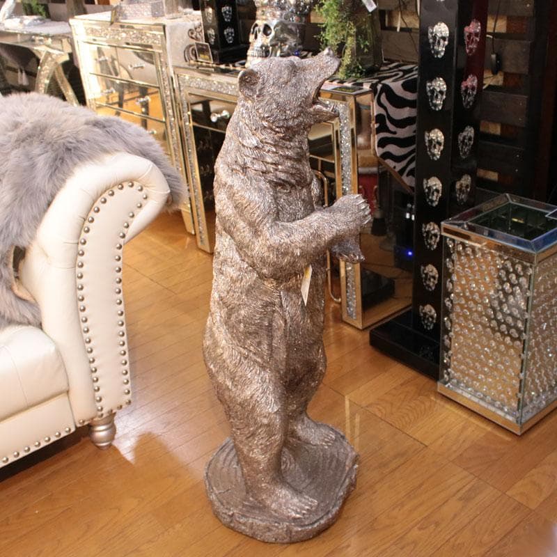 スタンディングベア 置物 熊 大型インテリアオブジェ 143-138-020