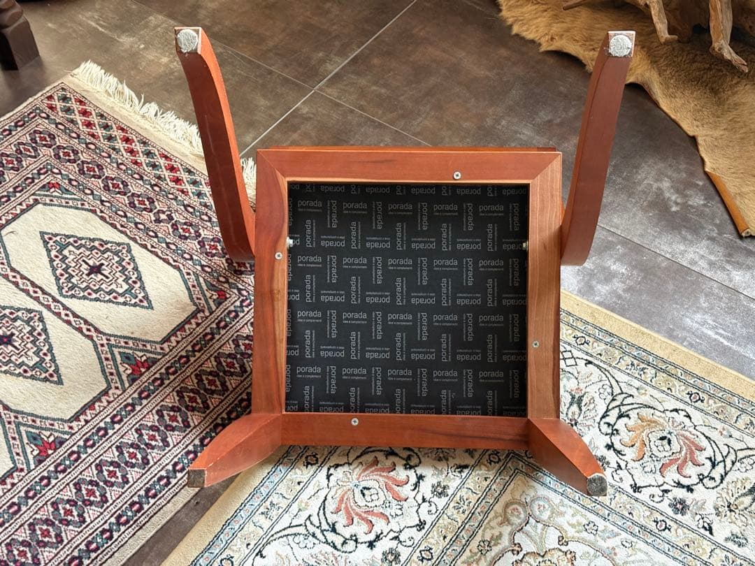 尾州生地　Porada　ACTUS 木製チェア　椅子　イタリア家具　レトロ　nZ