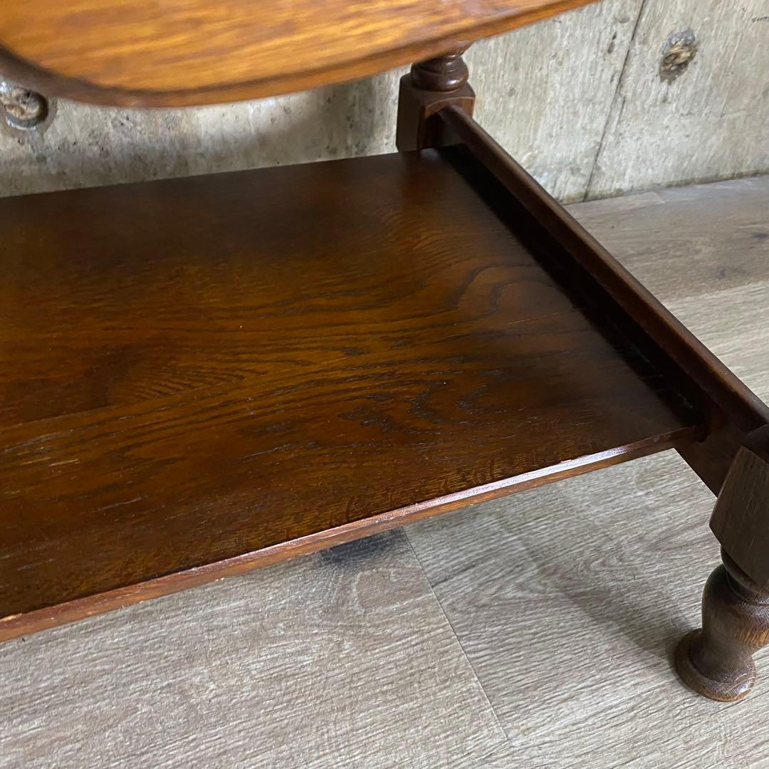 キツツキ　飛騨産業 センターテーブル　ガラス天板付き