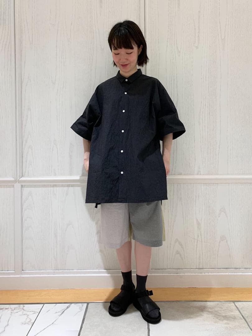 新品HAVERSACK  ドロップショルダーハイスリットシャツ WOMEN