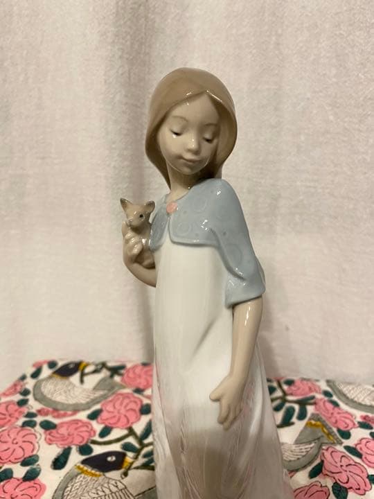 【美品】リヤドロ NAO 女の子 子犬⑩