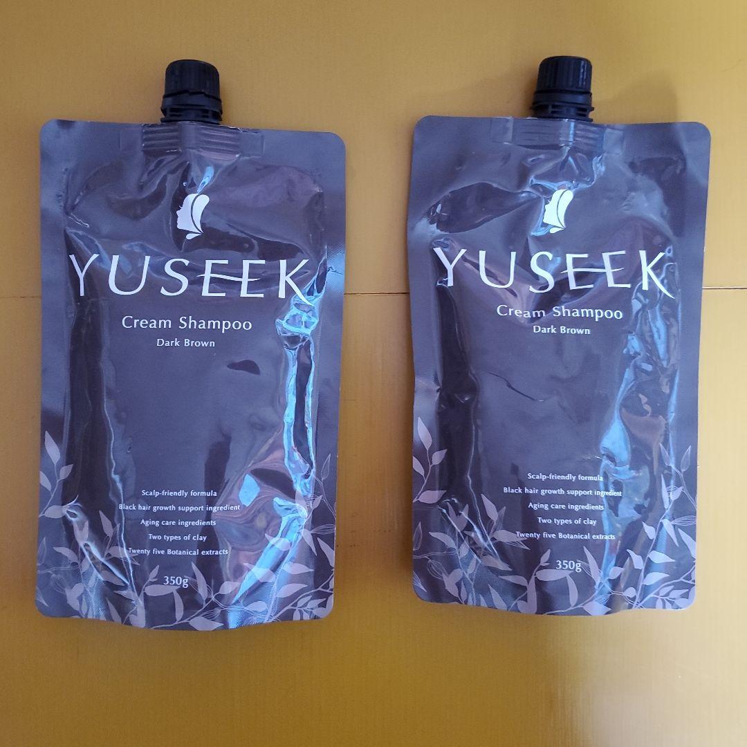 YUSEEK Cream Shampoo ダークブラウン 390g 値下げ価格