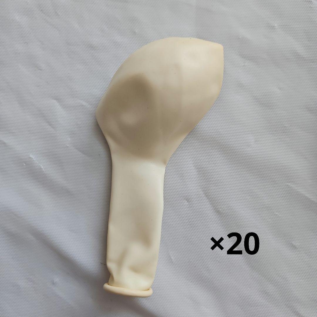 大容量 バルーン 風船 35個 ひも付き 白 ブラウン 茶色