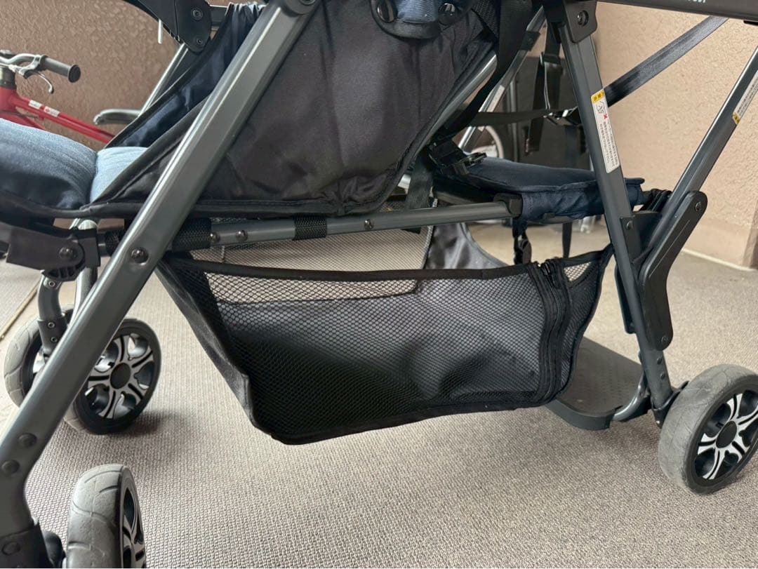 KATOJI 二人でゴー ネイビー ベビーカー 中古品 nk01