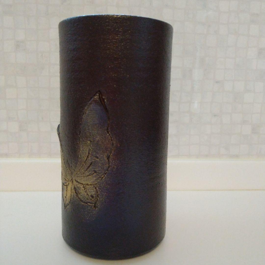 背戸窯　加藤 釥作　花入 瀬戸焼