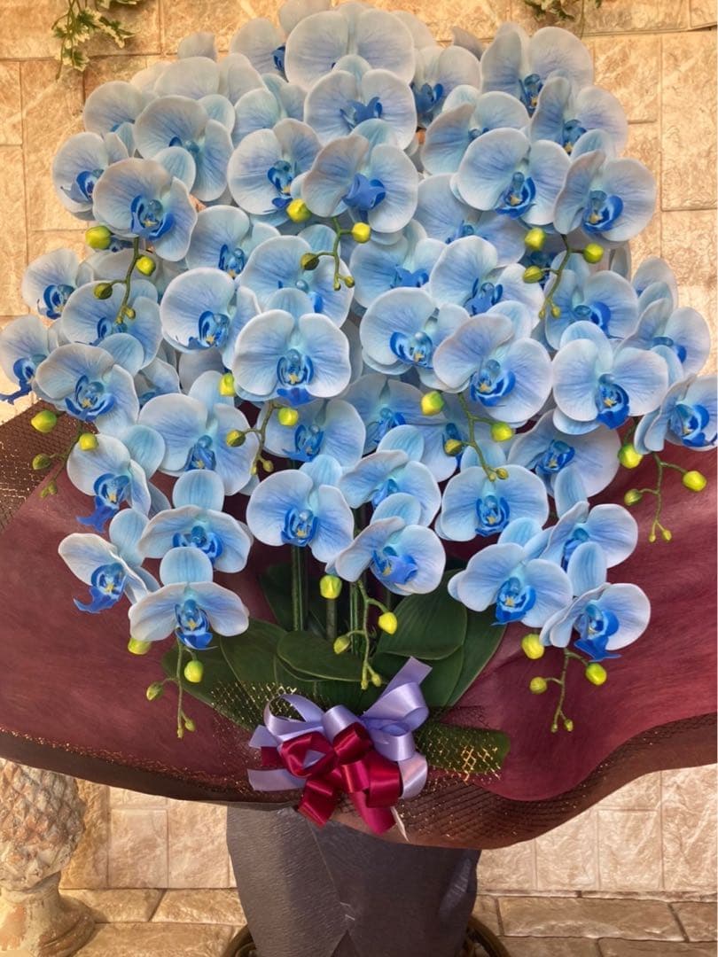 光触媒　人工観葉植物　ウォールグリーン　フェイクグリーン　リアル胡蝶蘭10本bl