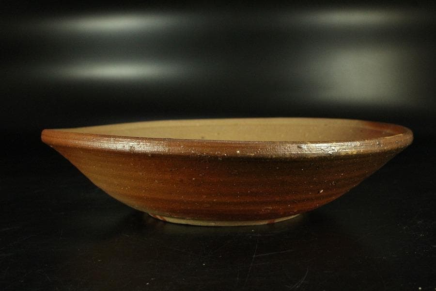 古美術 金重陶陽作 備前 皿 共箱 美品(K-YC568)