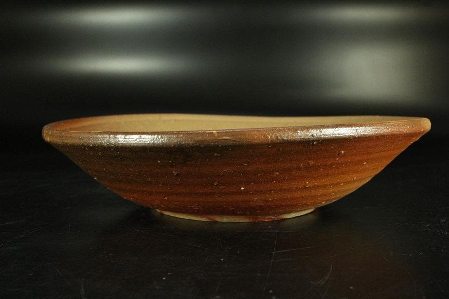 古美術 金重陶陽作 備前 皿 共箱 美品(K-YC568)