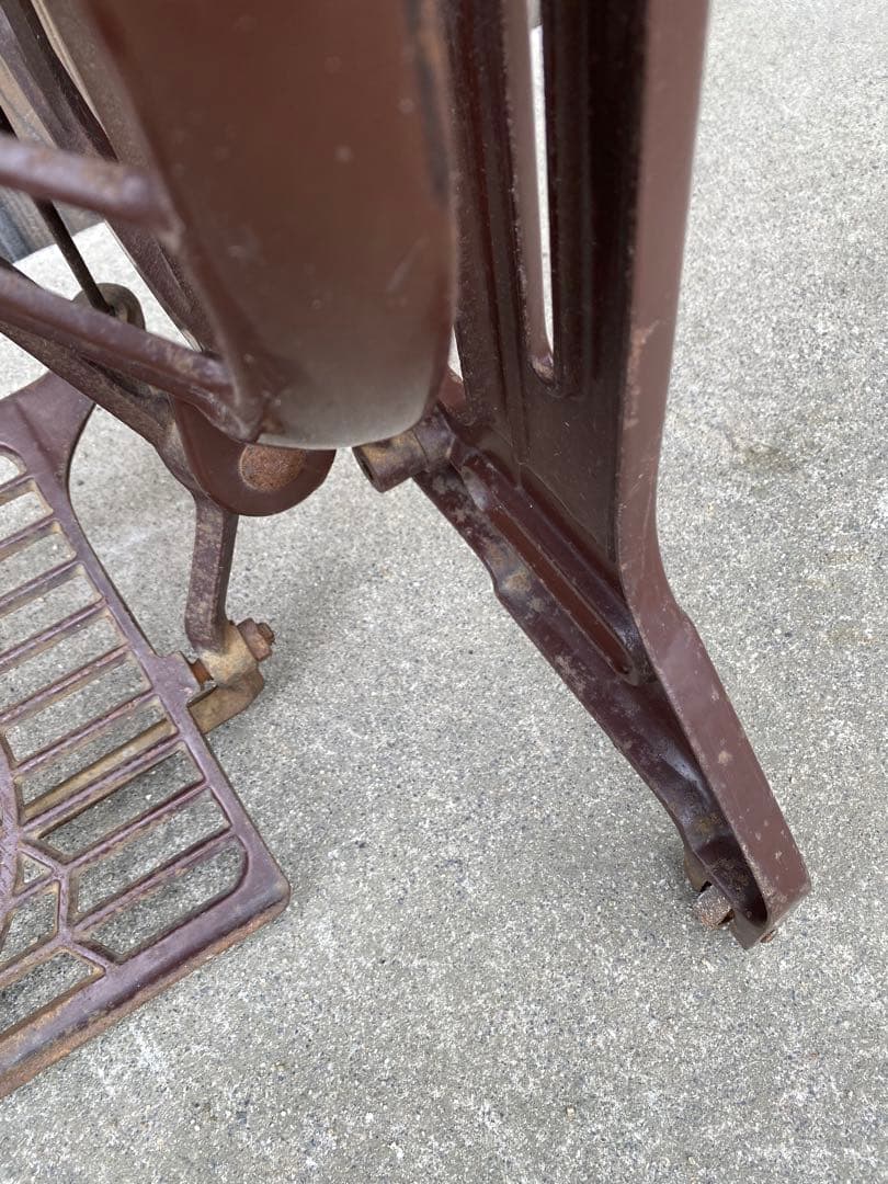 JANOME ジャノメ　足踏みミシン脚　レトロ　テーブル脚　アンティーク