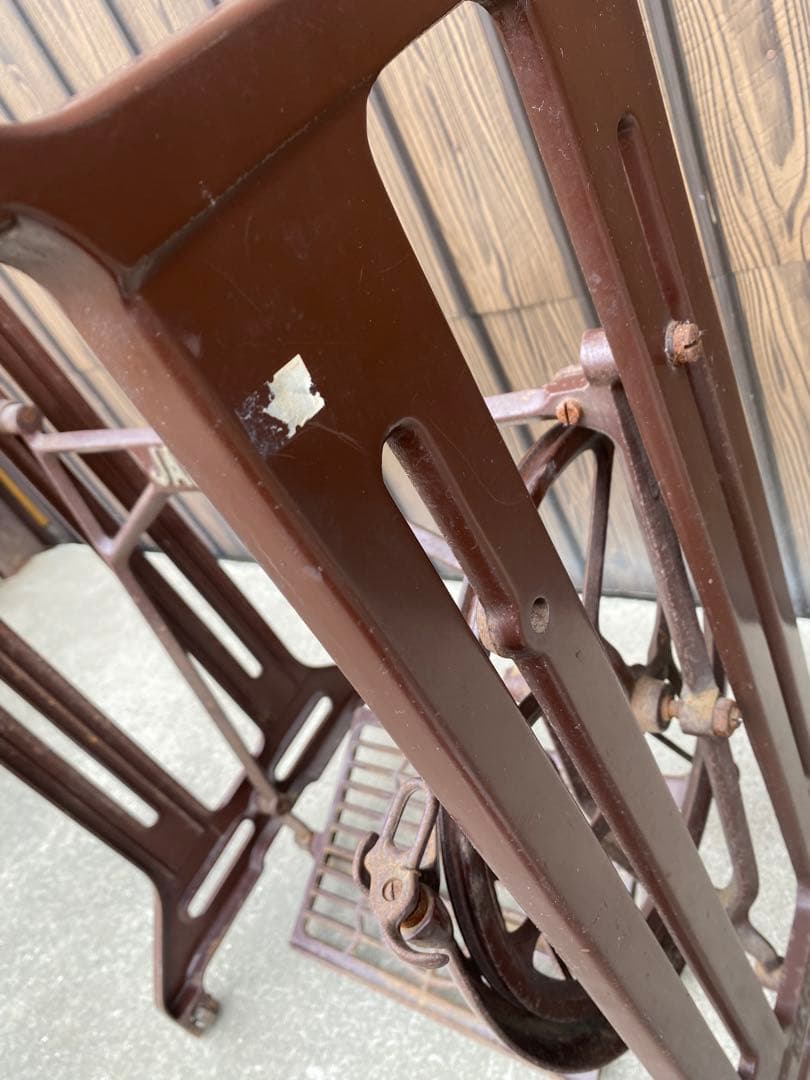 JANOME ジャノメ　足踏みミシン脚　レトロ　テーブル脚　アンティーク