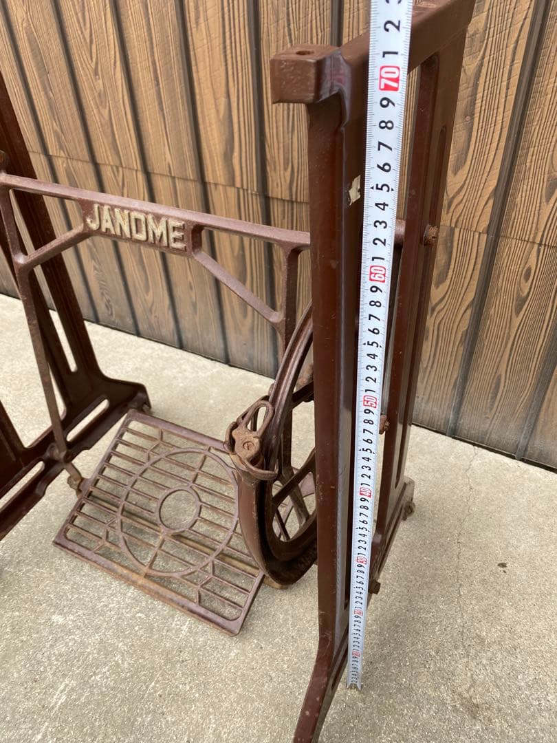 JANOME ジャノメ　足踏みミシン脚　レトロ　テーブル脚　アンティーク