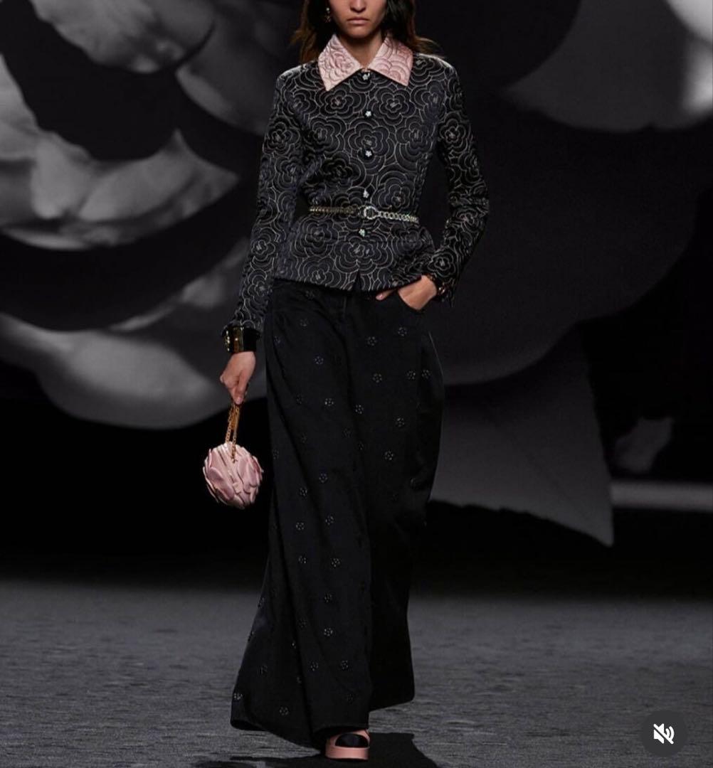 CHANEL 花模様キュロット 34 短くお直し済み コレクション