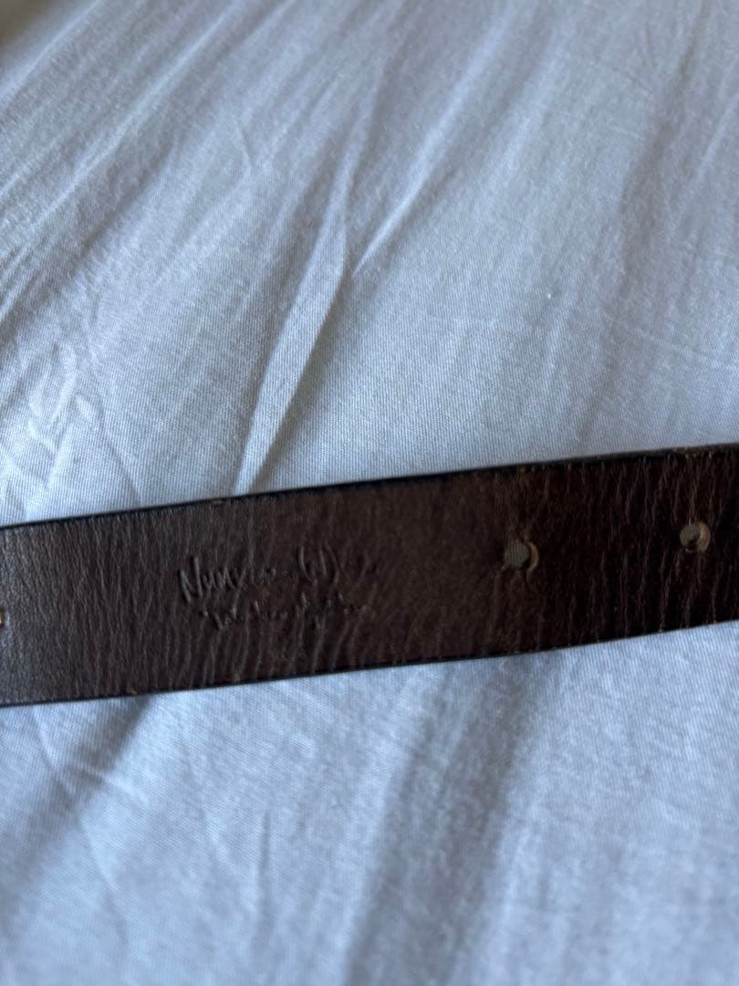 Numbernine 宮下期スタッズスエードレザーベルト ナンバーナイン