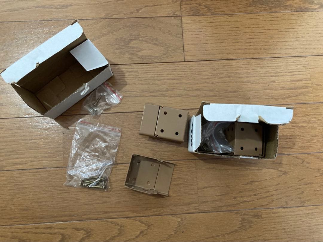 ウッドブラインド　85cm×92cm スラット35mm ミディアムブラウン2個