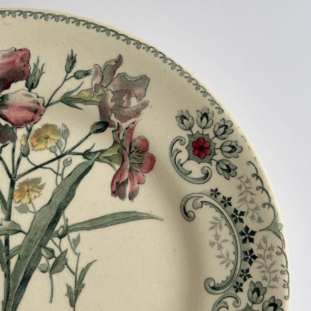 希少　フランスアンティーク　ジョワジールロワ　切り花　平皿