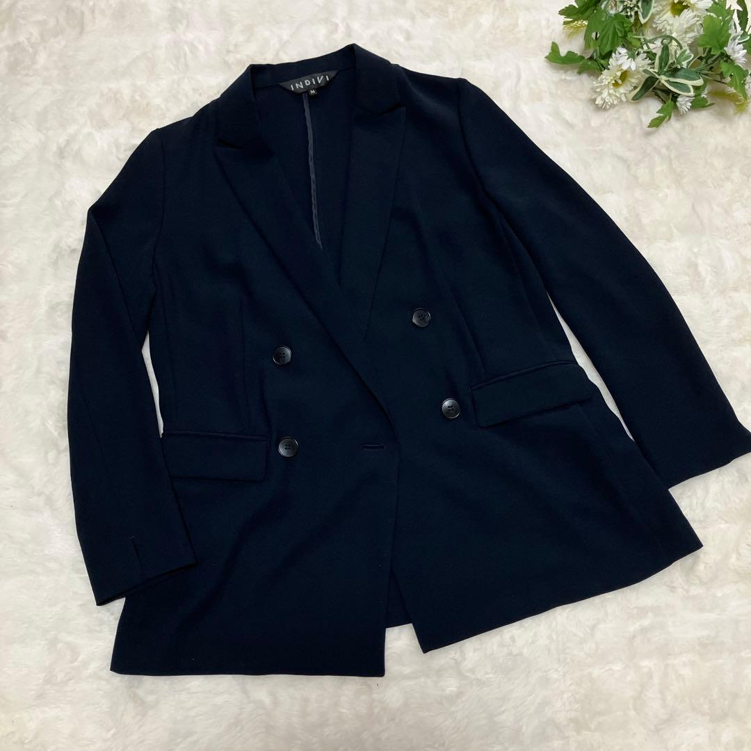 【極美品】INDIVI スーツ セットアップ ウォッャブル UVカット S