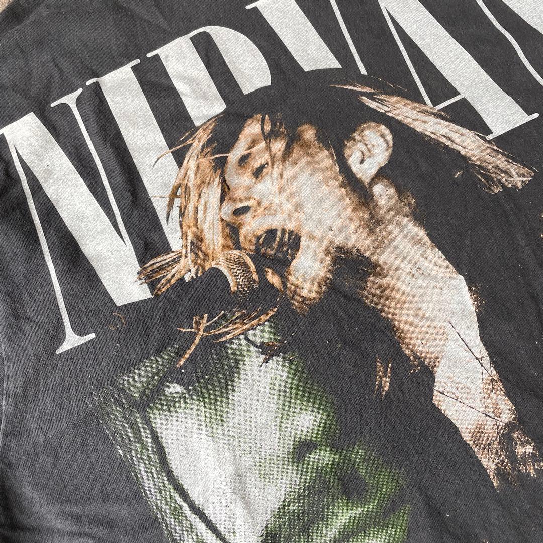 a8154 ヴィンテージ 90s NIRVANA  Cobain T