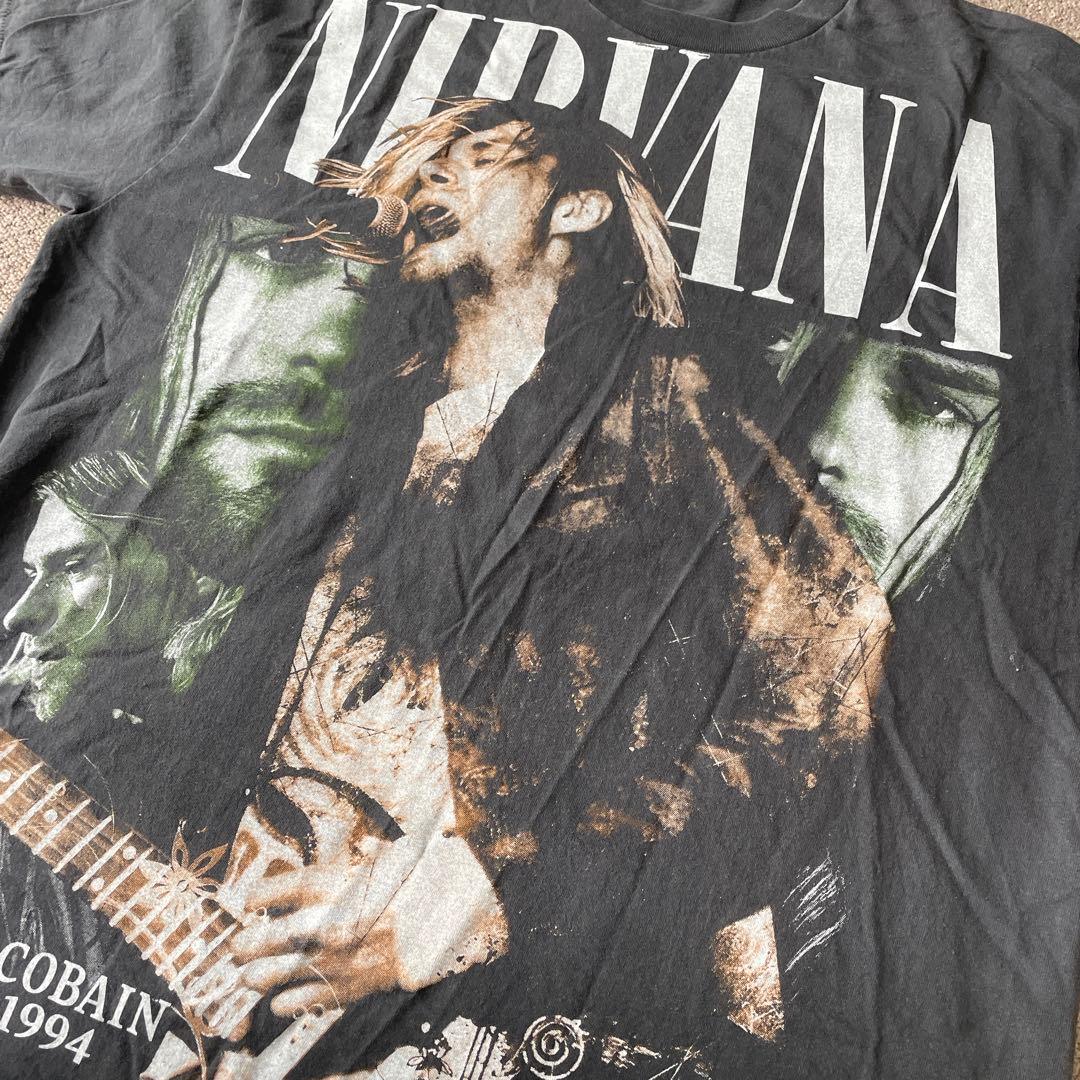 a8154 ヴィンテージ 90s NIRVANA  Cobain T
