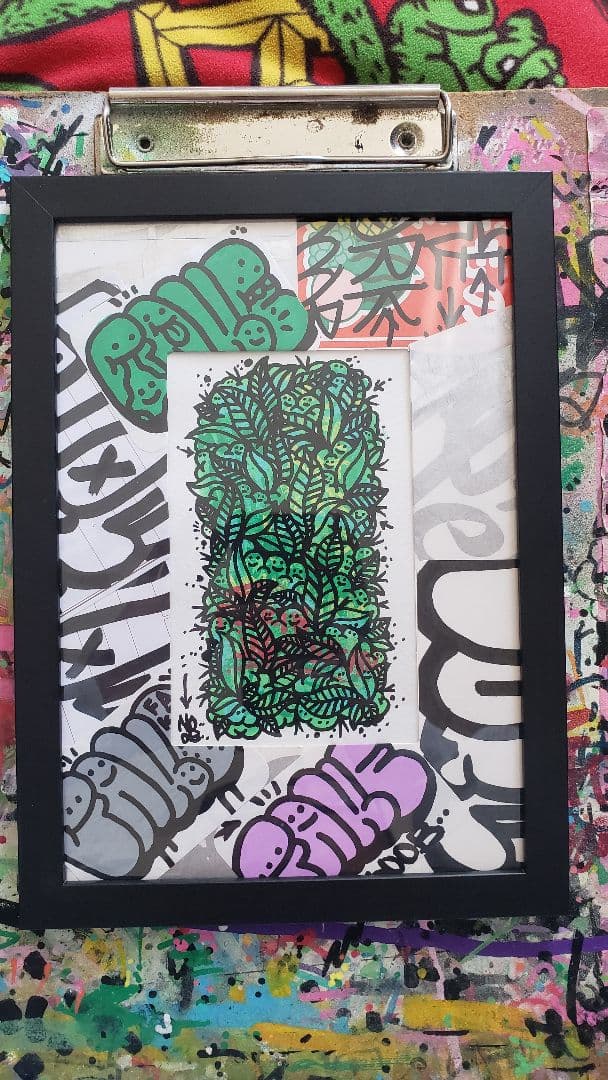 ストリートアート 植物デザイン 絵画 森の妖精 グラフィティ