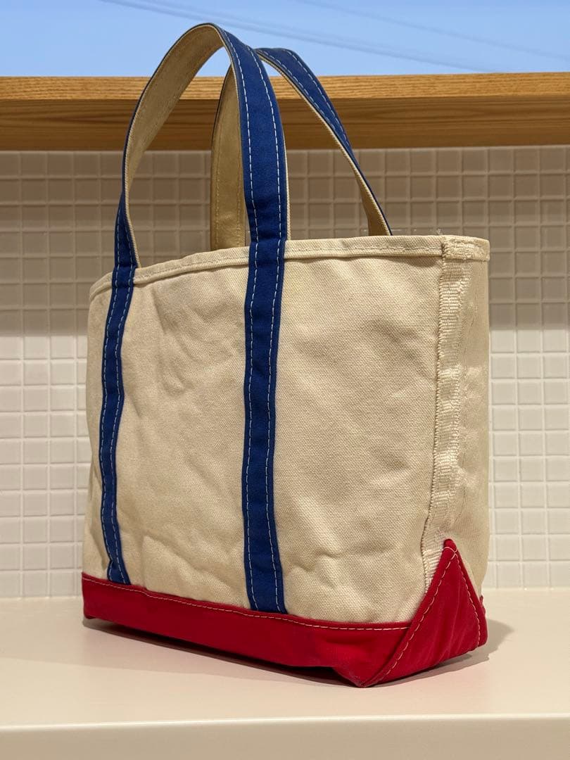 【激レア】90's エルエルビーン ボートアンドトート M トリコロールカラー