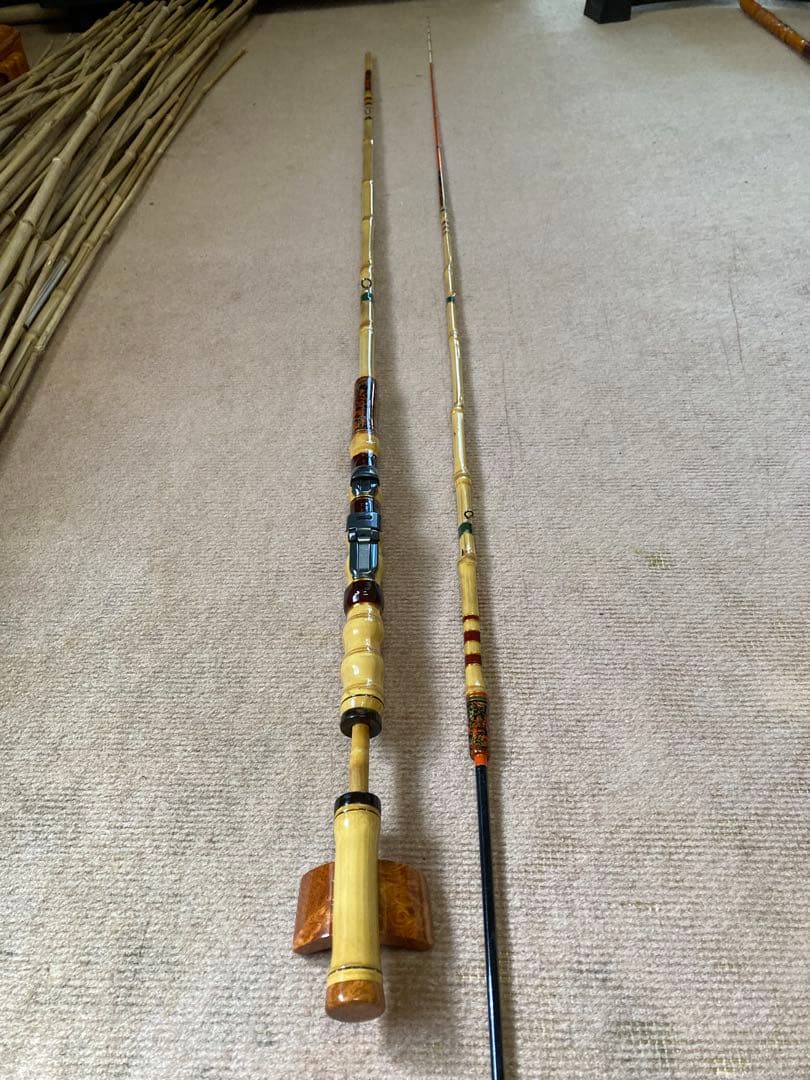 竹竿　自作(落とし込み)gamekouさん注文品