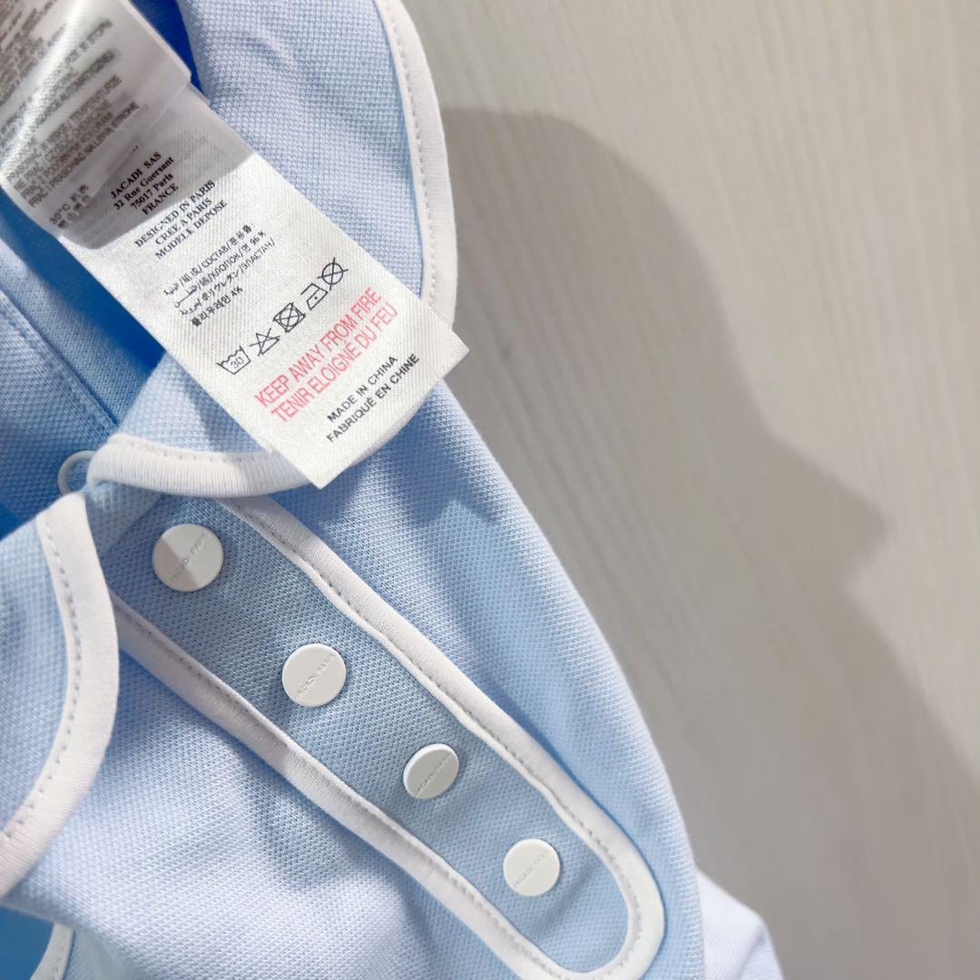 【新品】jacadi 水色　スポーティーシックワンピース　5A 6A