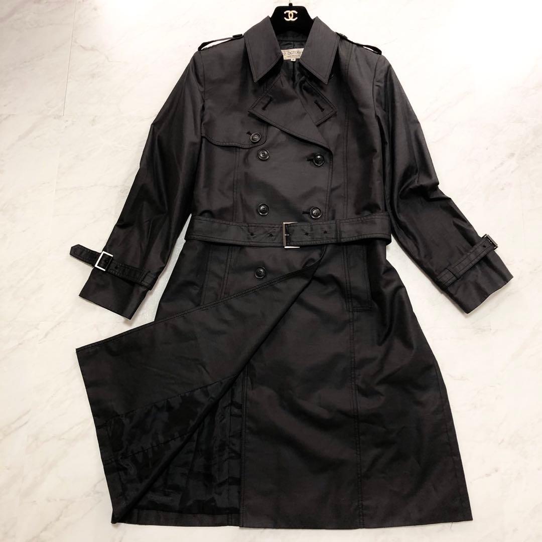 極美品✨3XL 大きいサイズ 22OCTOBRE ベルト トレンチコート 46