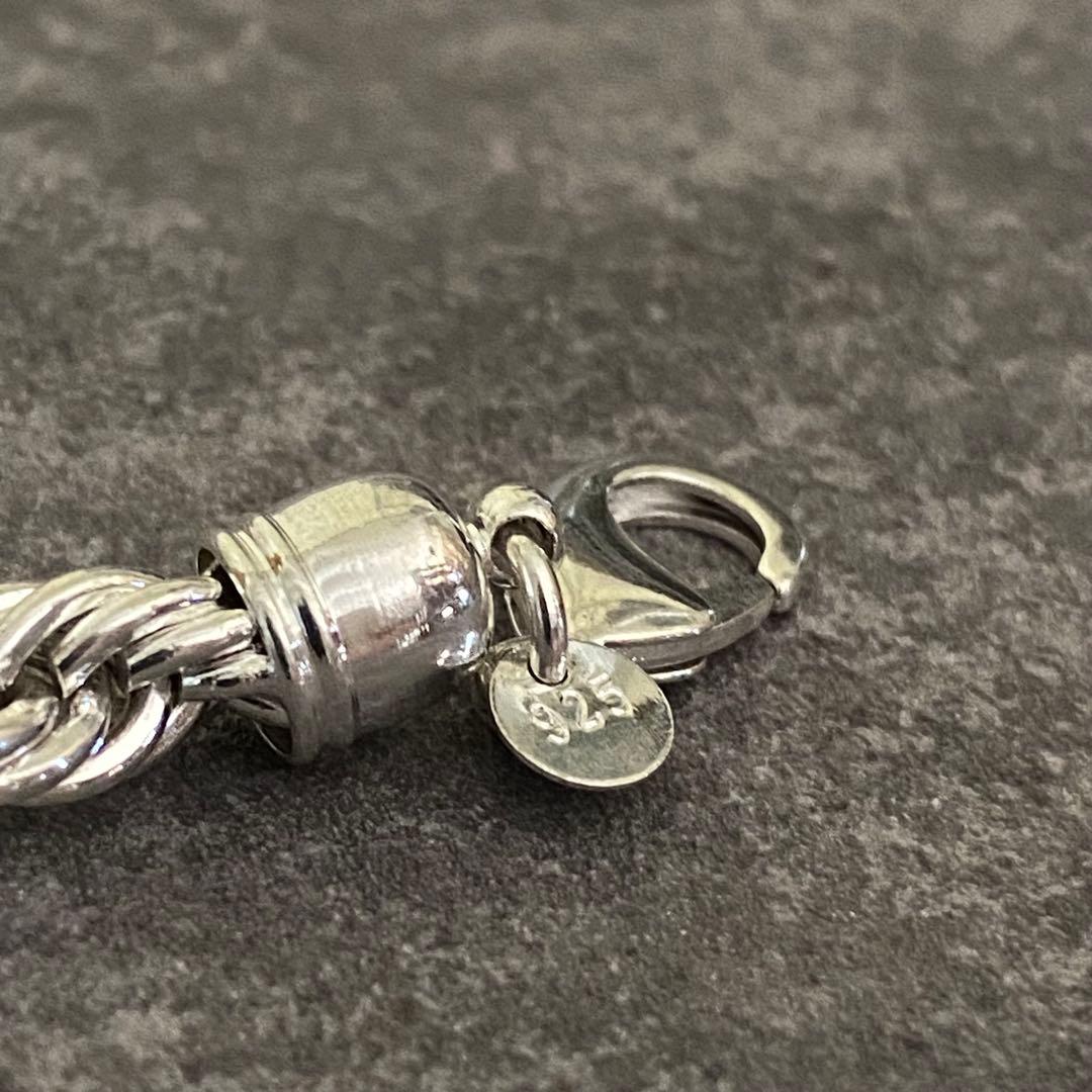 メキシカンジュエリー シルバー925 ロープチェーン ネックレス ヴィンテージ