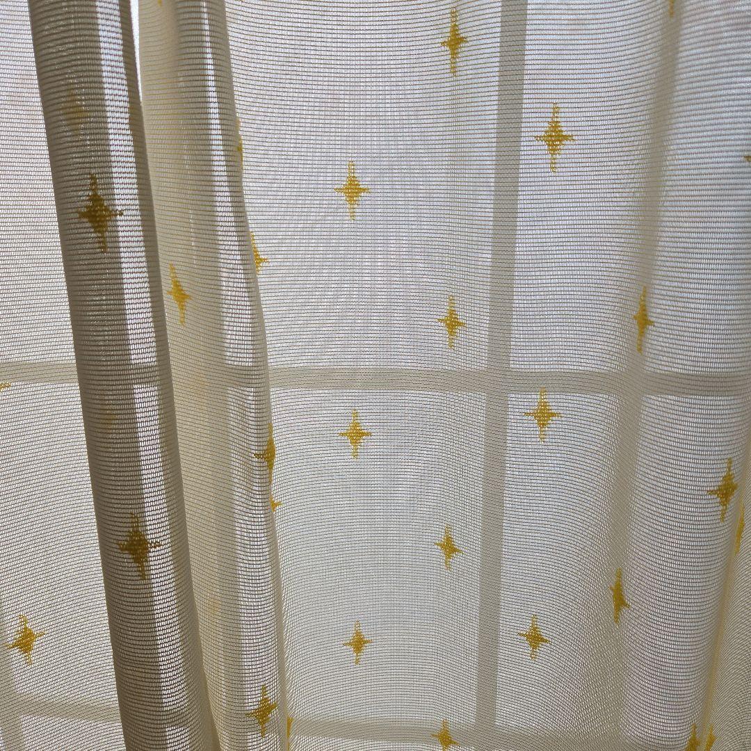 【送料込】ディズニー　美女と野獣　レースカーテン