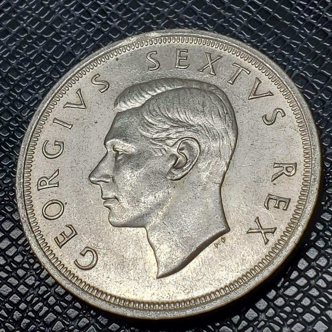 4904.　イ○○様 購入予定 1952年　南アフリカ　5シリング　海外銀貨