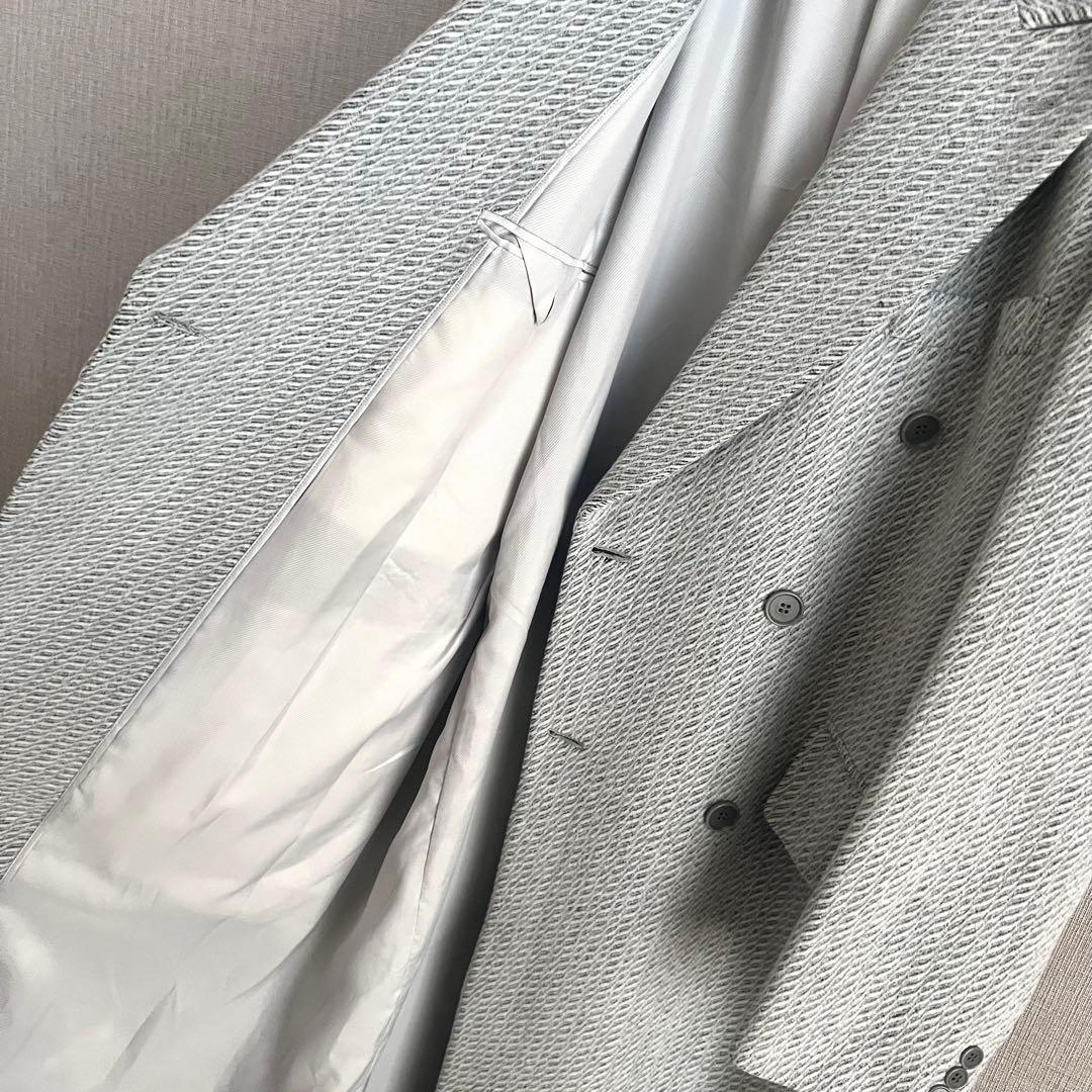 ヴィンテージ 尾州ウールカシミヤ ダブルブレスト チェスターコート XL 古着