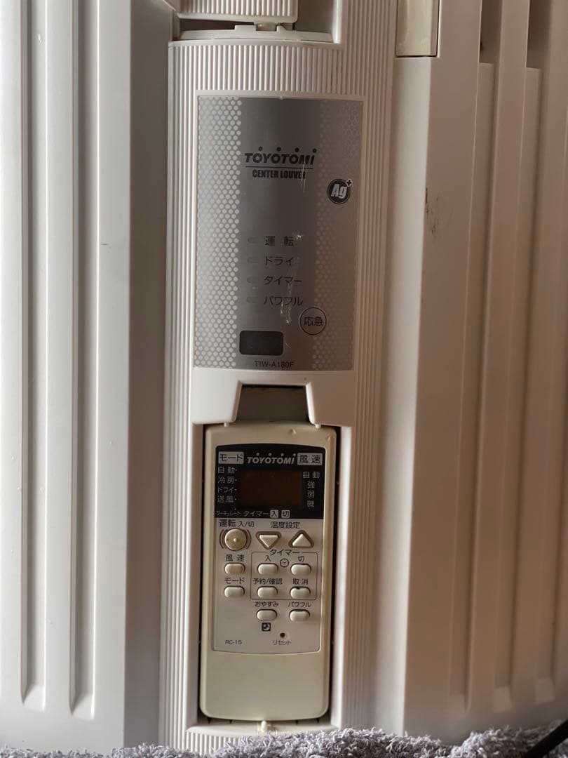 【窓枠付き！】TOYOTOMI（トヨトミ） 窓用エアコン TIW-A180F