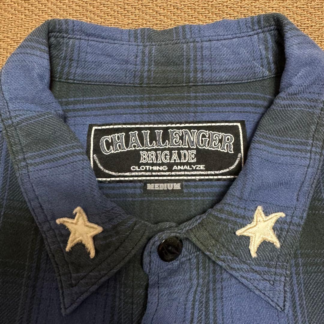 CHALLENGER/チャレンジャー 長袖ネルシャツ Mサイズ
